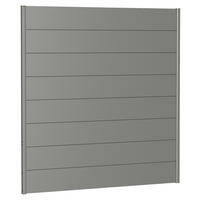 SICHTSCHUTZ - Grau, Basics, Metall (180/182/4,4cm) - Biohort