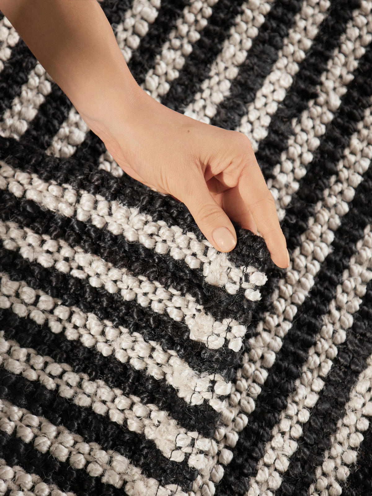 JUTETEPPICH 200/300 cm Harvest Creme, Schwarz  - Creme/Schwarz, Design, Textil (200/300cm) - Elle Decoration