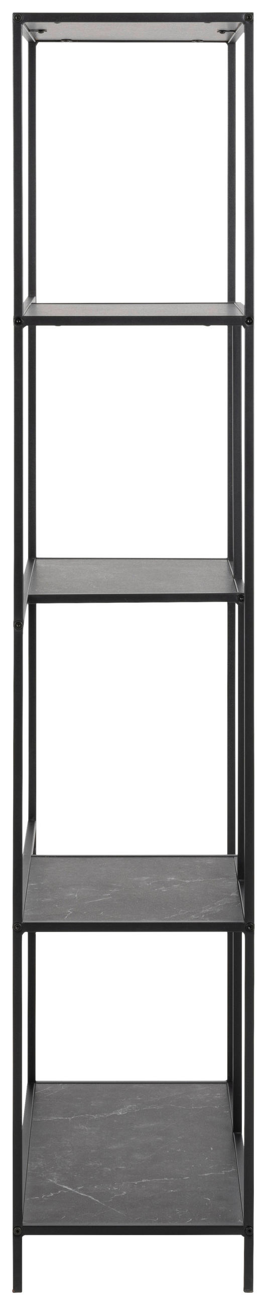 REGÁL, černá, ocel, 72/170/32 cm - černá, Trend, kov/kompozitní dřevo (72/170/32cm)