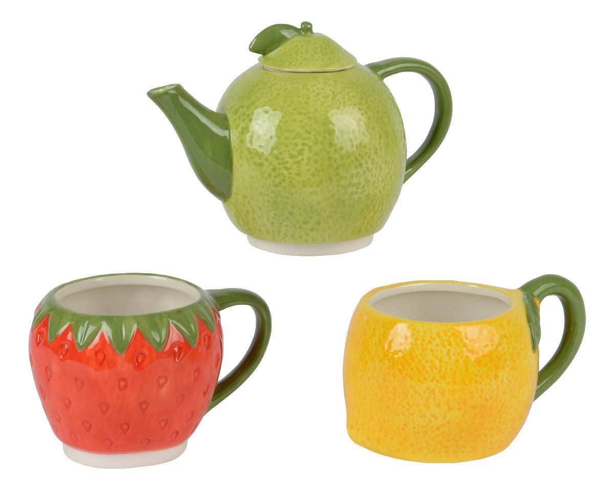 SET ČAJNIKA - višebojno, Basics, keramika (16,7cm)