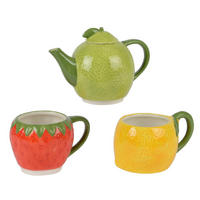 SET ZA ČAJ   - višebojna, Osnovno, keramika (16,7cm)