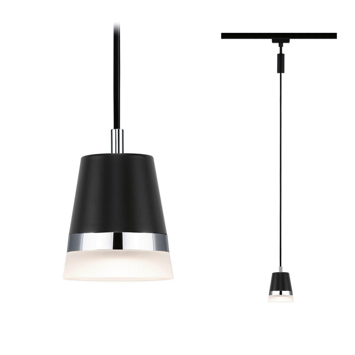 SCHIENENSYSTEM-HÄNGELEUCHTE URail Pendel Cover 8,4/121,4 cm   - Basics (8,4/121,4cm) - Paulmann