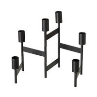 WINDLICHT Schwarz  - Schwarz, Basics, Metall (51/2,5/22cm) - Boltze Home