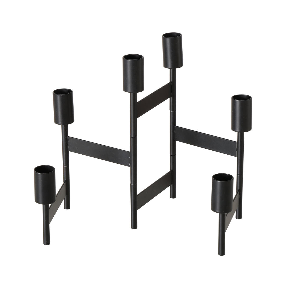 WINDLICHT Schwarz  - Schwarz, Basics, Metall (51/2,5/22cm) - Boltze Home