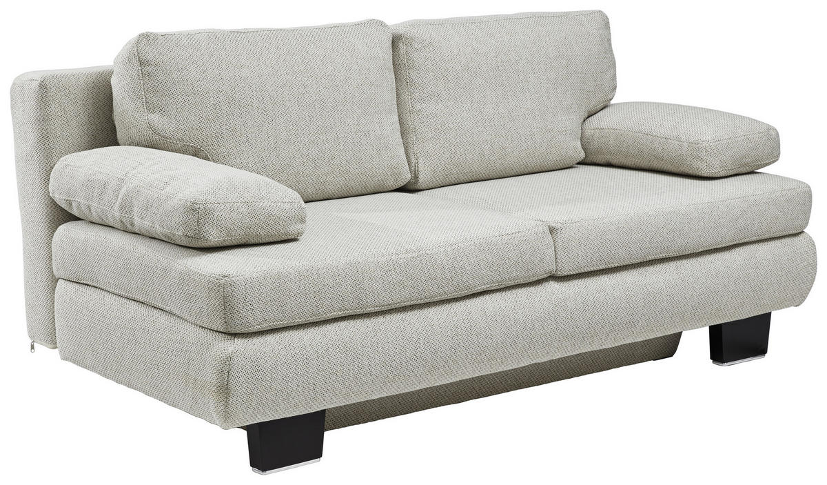 SCHLAFSOFA in Textil Beige  - Wengefarben/Beige, Design, Holz/Textil (203/94/100cm) - Novel