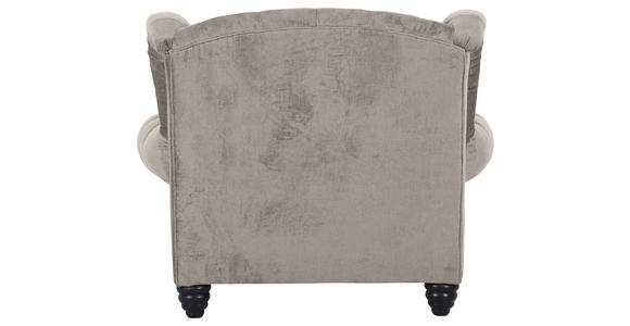 XXL-SESSEL - Hellgrau/Schwarz, Design, Holz/Textil (127/106/149cm) - Landscape