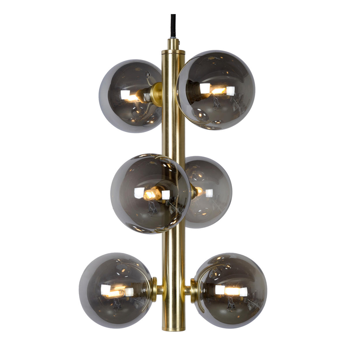 HÄNGELEUCHTE Tycho 25.5/25.5/150 cm   - Messingfarben, Design, Glas (25.5/25.5/150cm) - Lucide