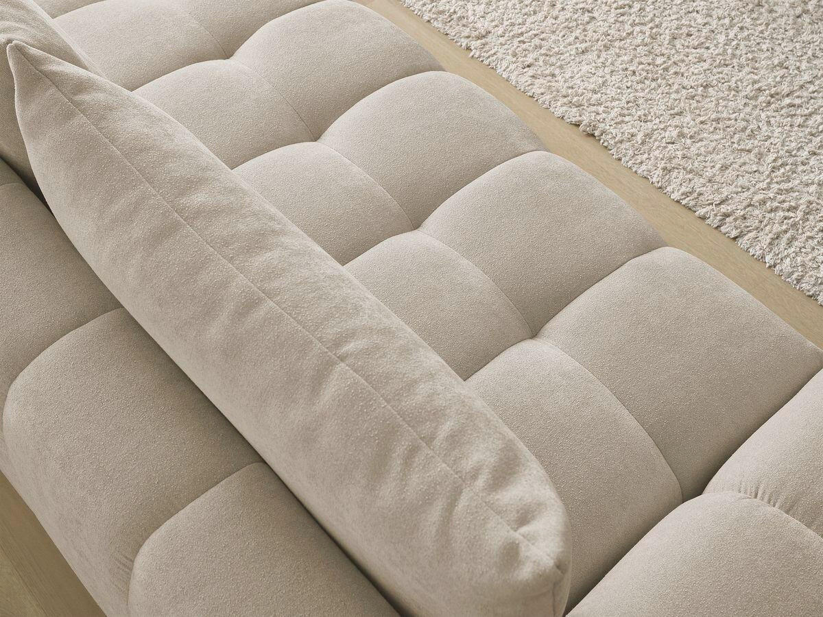 SCHLAFSOFA EVEREST  mit Rücken echt, Armteil links, Armteil rechts Struktur Taupe  - Taupe/Schwarz, MODERN, Kunststoff/Textil (278/90/115cm)