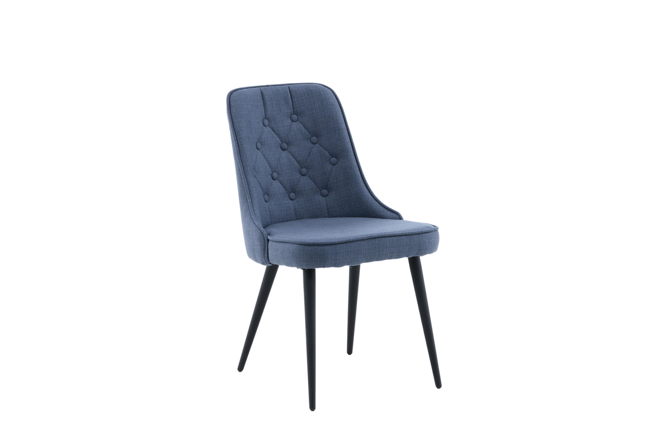STOLSET 2 styck stål vävt tyg  - blå/svart, Design, metall/textil (50/88.5/66cm) - Livetastic