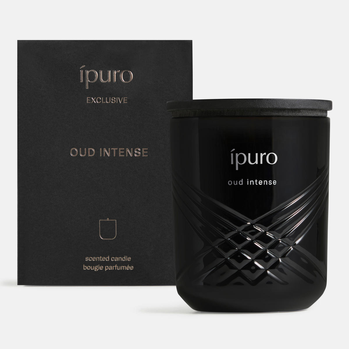 DUFTKERZE  - Schwarz, Basics, Glas (9/9cm) - Ipuro