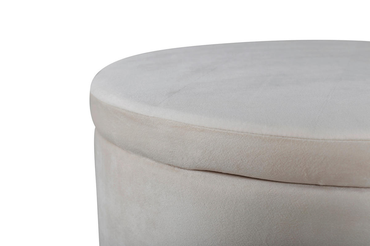 SITTPUFF i  - beige, Design, textil/plast (51/43/51cm) - Livetastic