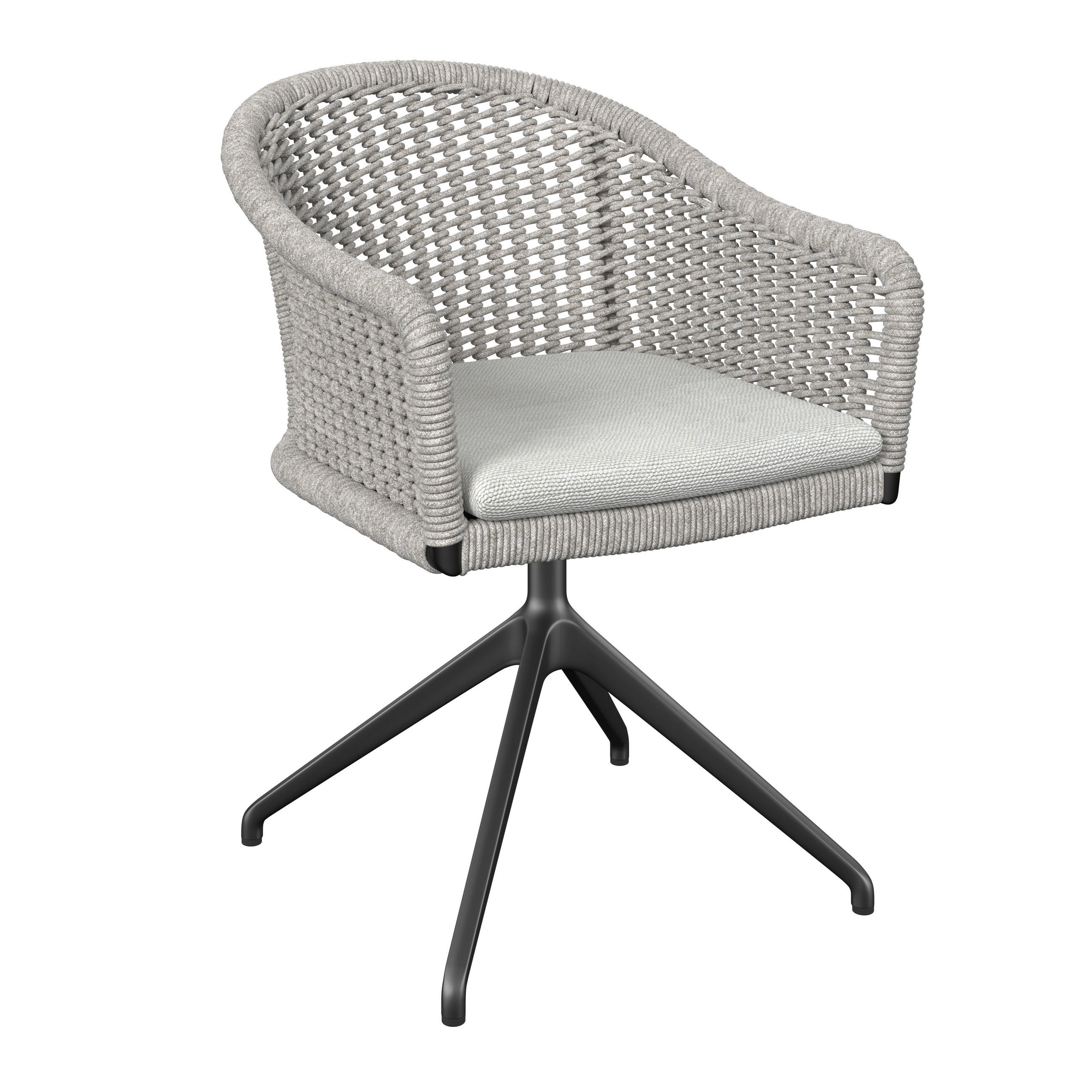 KERTI SZÉK fém, textil bézs  - bézs/antracit, Basics, textil/fém (56/78,5/62,5cm) - Amatio