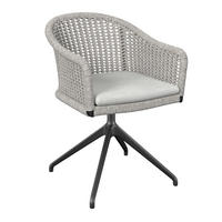 KERTI SZÉK fém, textil bézs  - bézs/antracit, Basics, textil/fém (56/78,5/62,5cm) - Amatio