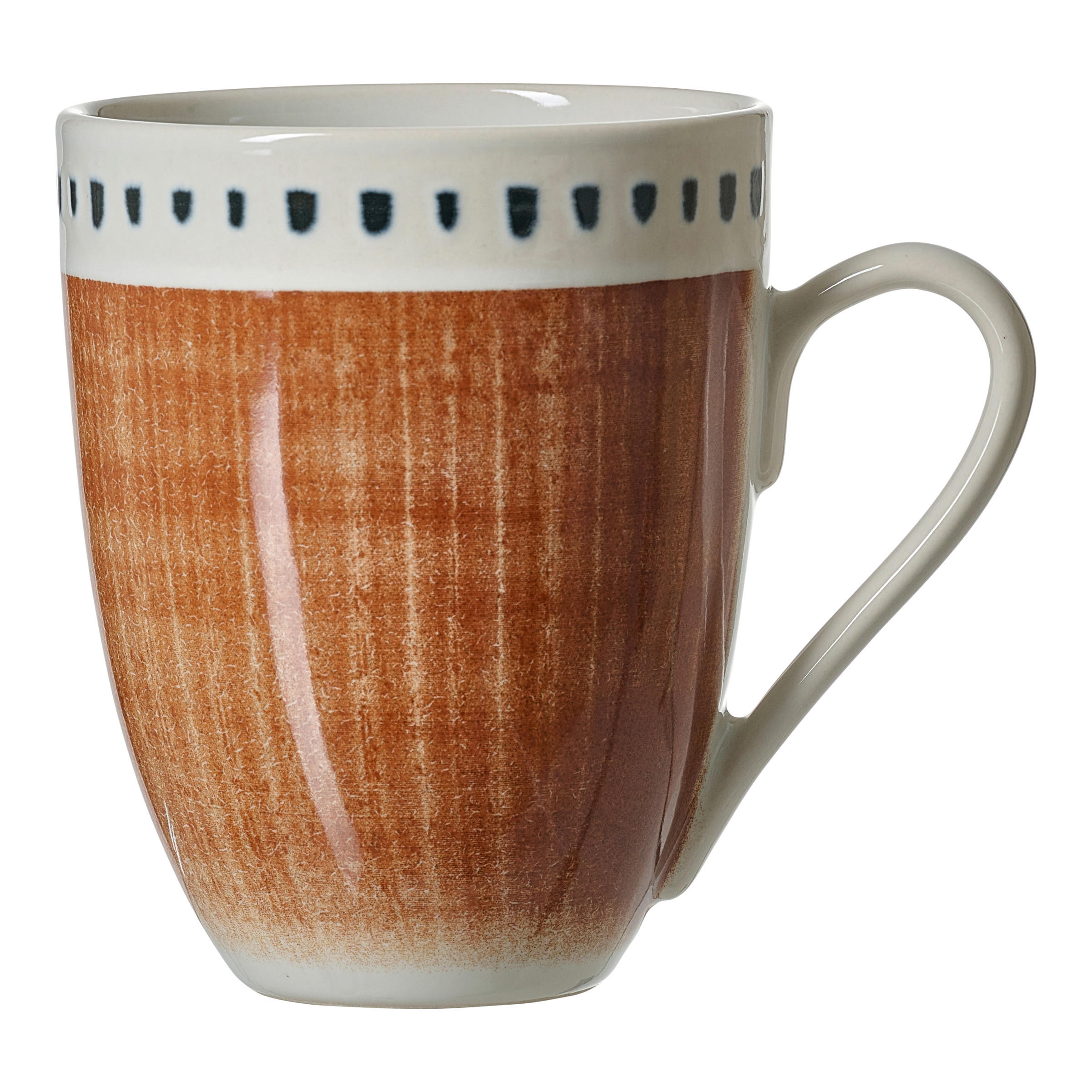 KAFFEEBECHER Natura braun  320 ml   - Creme/Braun, KONVENTIONELL, Keramik (320ml) - Ritzenhoff Breker