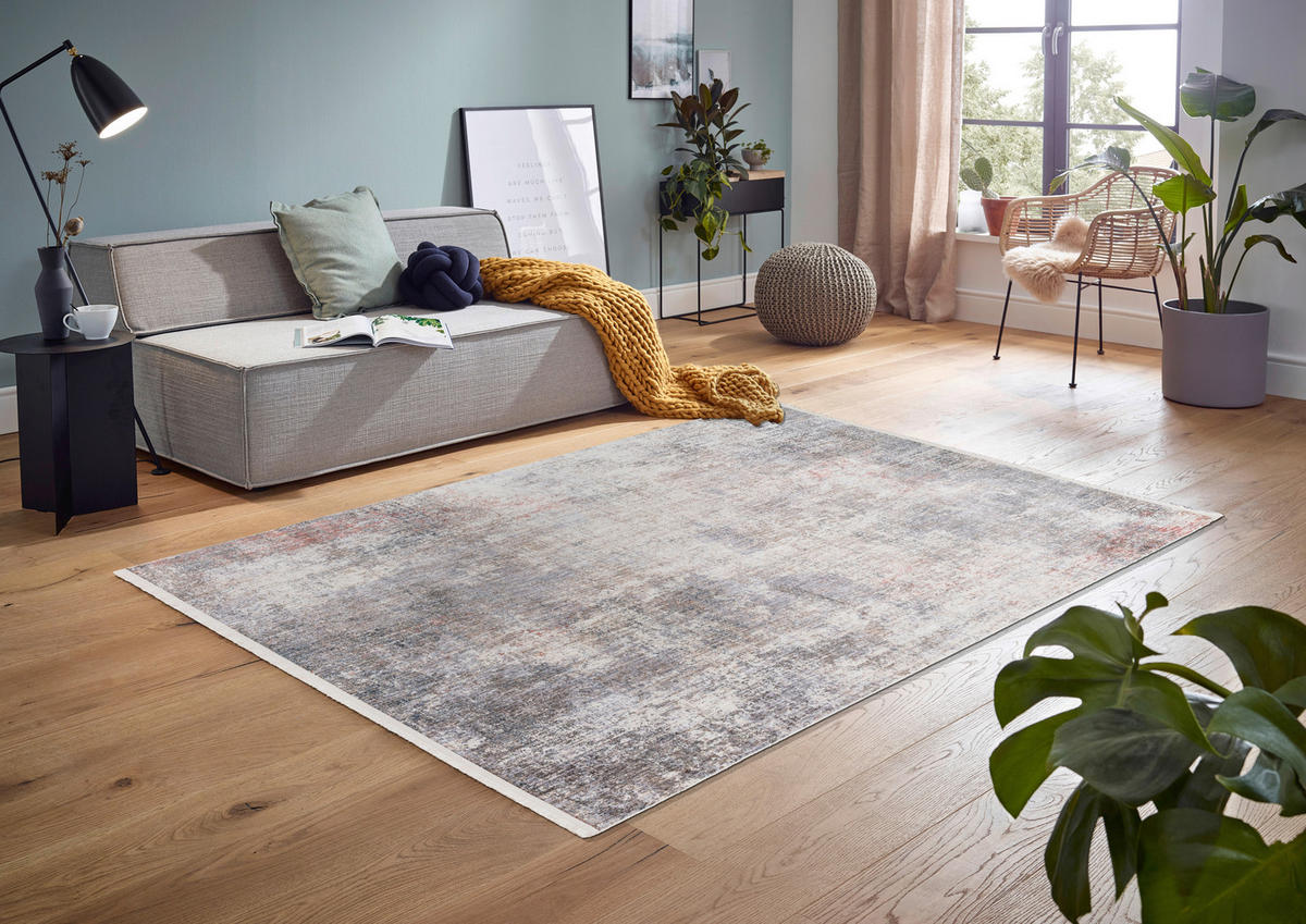 WEBTEPPICH 160/230 cm Sarezzo Silberfarben, Beige  - Beige/Silberfarben, Design, Textil (160/230cm) - Novel