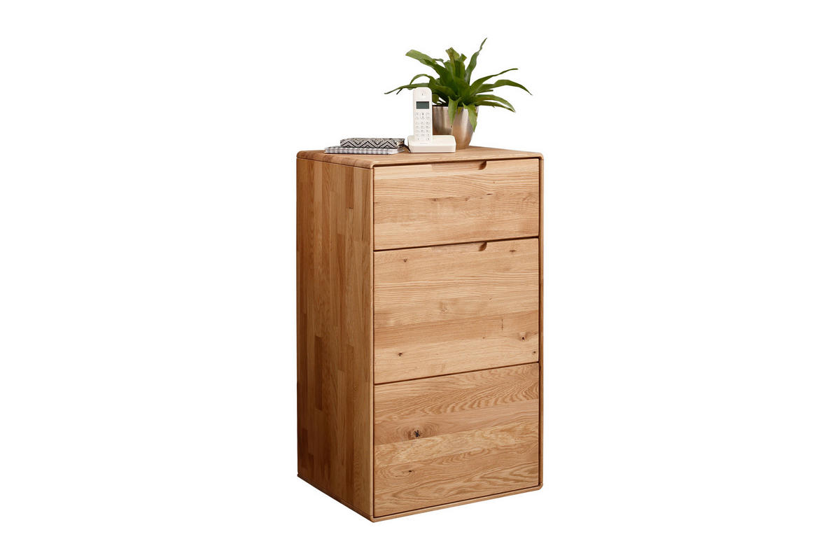 KOMMODE , 51/91/40 cm, 1 Schublade(n)  - Wildeiche, Design, Holz (51/91/40cm) - Livetastic
