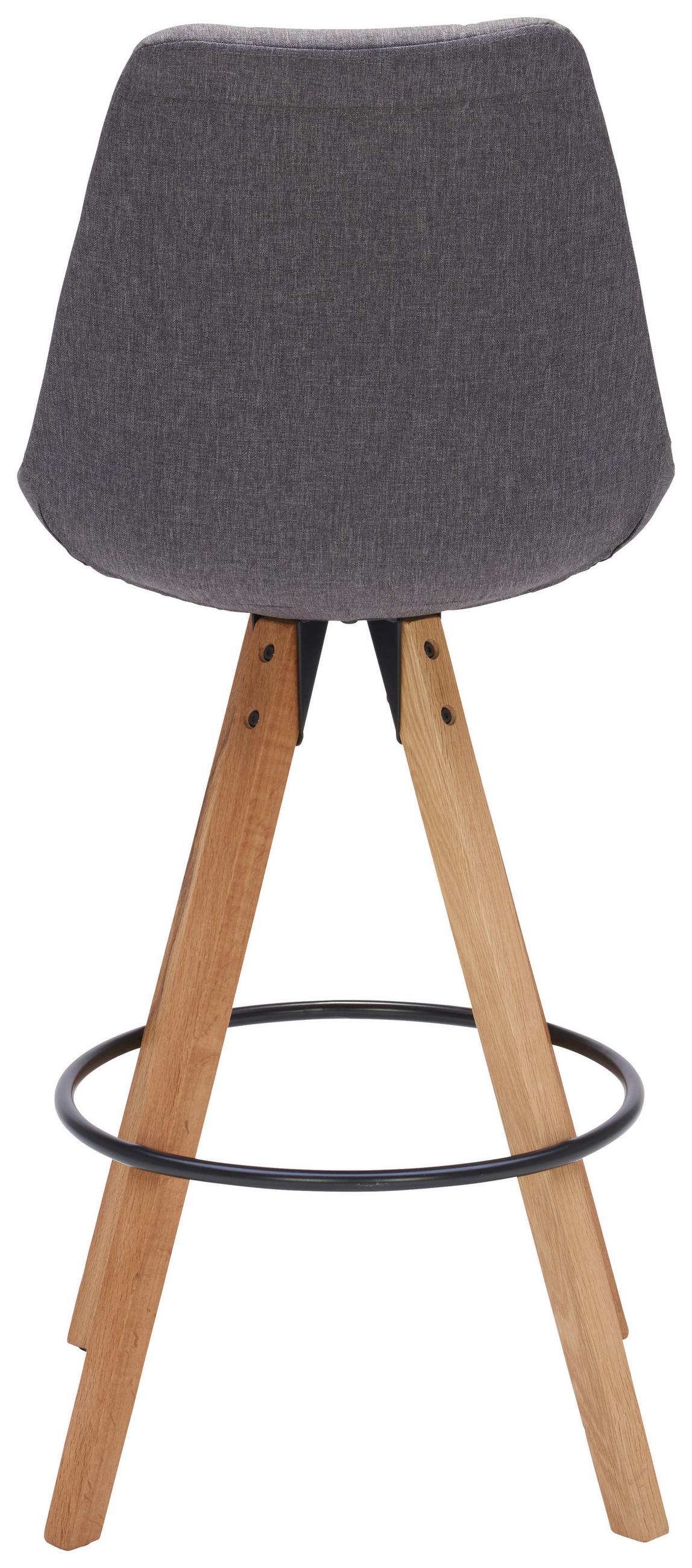 BAROVÁ ŽIDLE, barvy dubu, tmavě šedá - černá/barvy dubu, Design, kov/dřevo (49/113,5/56cm) - Carryhome