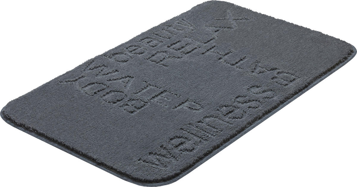 KÚPEĽŇOVÁ PREDLOŽKA, 65/115 cm - antracitová, Basics, textil/plast (65/115cm) - Grund