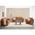 3-SITZER-SOFA  in Chenille Rostfarben  - Rostfarben/Schwarz, KONVENTIONELL, Kunststoff/Textil (226/88/86cm) - Carryhome