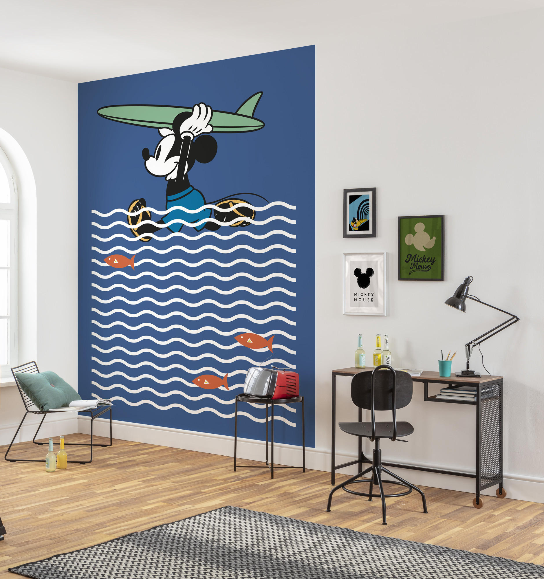 FOTOTAPETE - Blau, Trend, Textil (200/280cm) - Xora