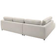 ECKSOFA  in Chenille Platinfarben  224/307 cm  - Platinfarben/Schwarz, KONVENTIONELL, Kunststoff/Textil (224/307cm) - Hom`in
