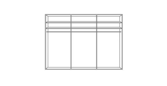 DREHTÜRENSCHRANK 301,9/223/62 cm 6-türig  - Erlefarben/Schwarz, Natur, Holz/Metall (301,9/223/62cm) - Valnatura