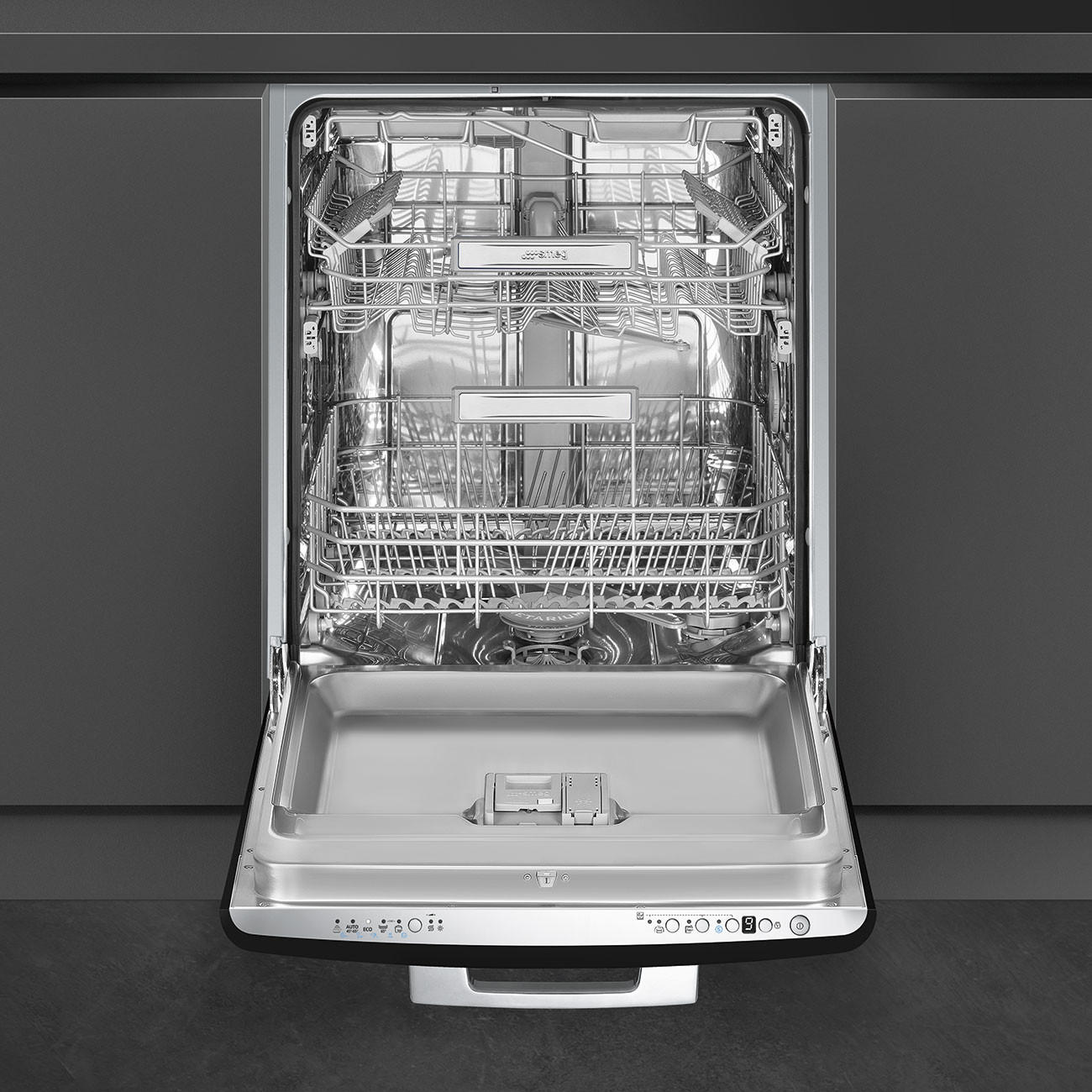 GESCHIRRSPÜLER STFABBL3  - Schwarz Hochglanz, Basics, Metall (59,8/81,8/58,4cm) - SMEG