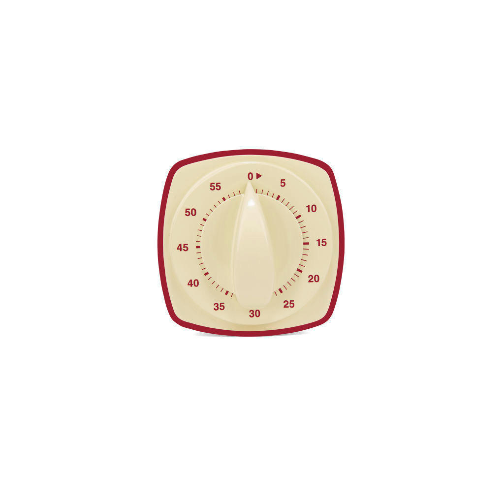 KUCHYŇSKÁ MINUTKA - vícebarevná, Basics, plast (4,3/6,5/6,5cm) - Kikkerland