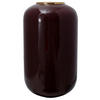 VASE  - Bordeaux/Goldfarben, Trend, Metall (24/24/50cm) - Kayoom