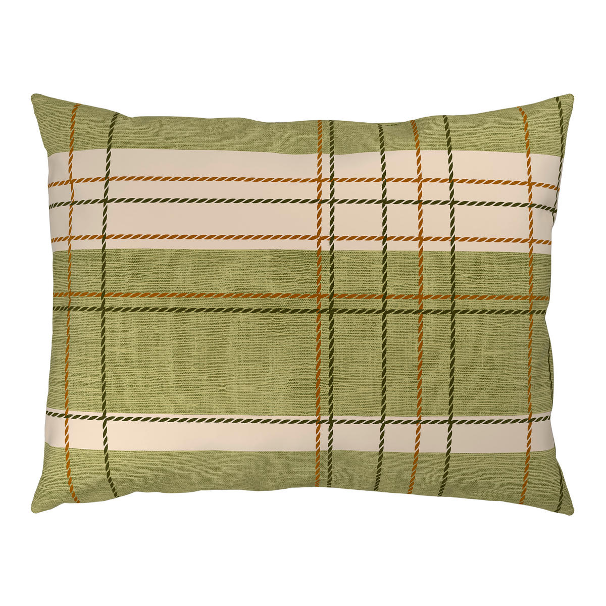 BETTWÄSCHESET CUBY Satin 200/210 cm  65 cm/100 cm  - Grün, Konventionell, Textil (200/210cm) - Novel