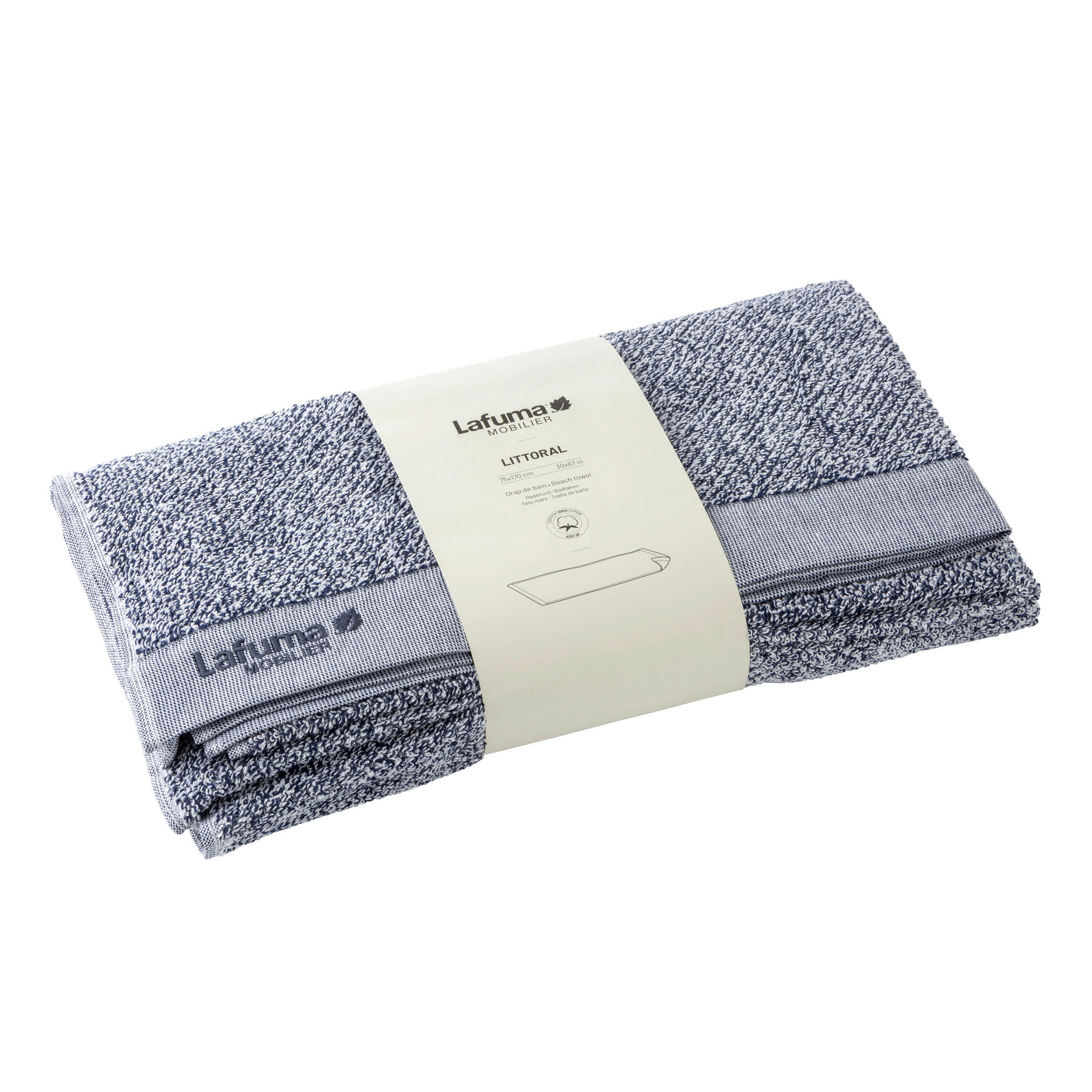 HANDTUCH Blau  - Blau, Basics, Textil (75/170cm) - Lafuma Mobilier