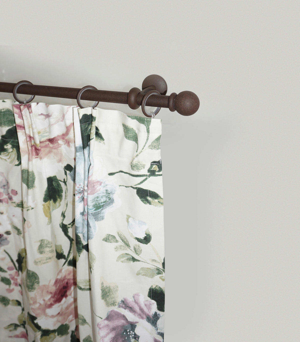 VORHANGSTANGE 220 cm  - Rostfarben, KONVENTIONELL, Metall (220cm)