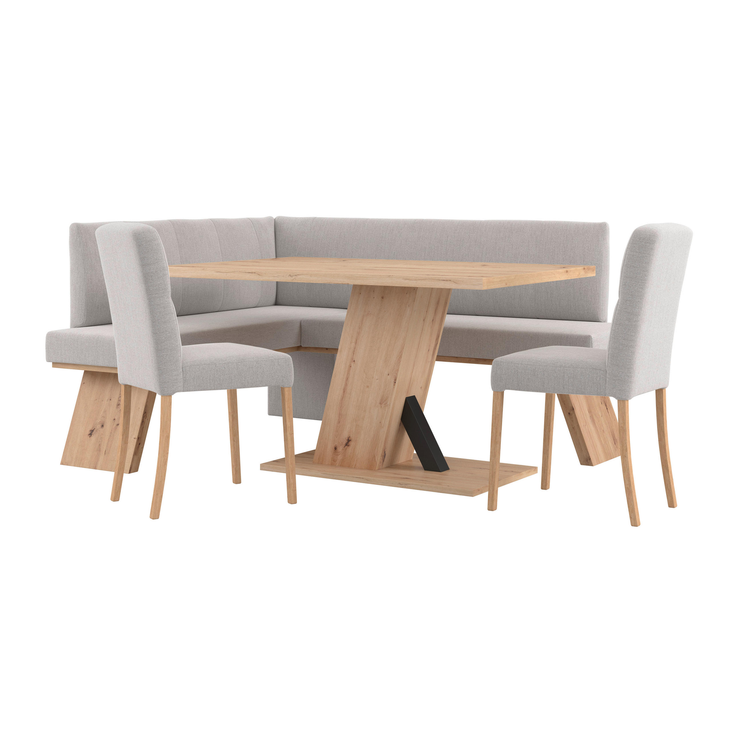 Livetastic Eckbank Hellgrau 160x140 cm
