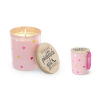 DUFTKERZE  - Rosa, Basics, Glas (7/8,5/7cm)