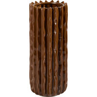 VASE  - Braun, Basics, Keramik (12,5/31cm) - Boltze Home