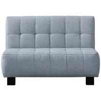 SCHLAFSOFA in Textil Hellblau  - Schwarz/Hellblau, Design, Textil/Metall (125/92/102cm) - Novel