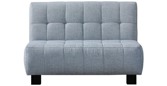 SCHLAFSOFA in Hellblau  - Schwarz/Hellblau, Design, Textil/Metall (125/92/102cm) - Novel