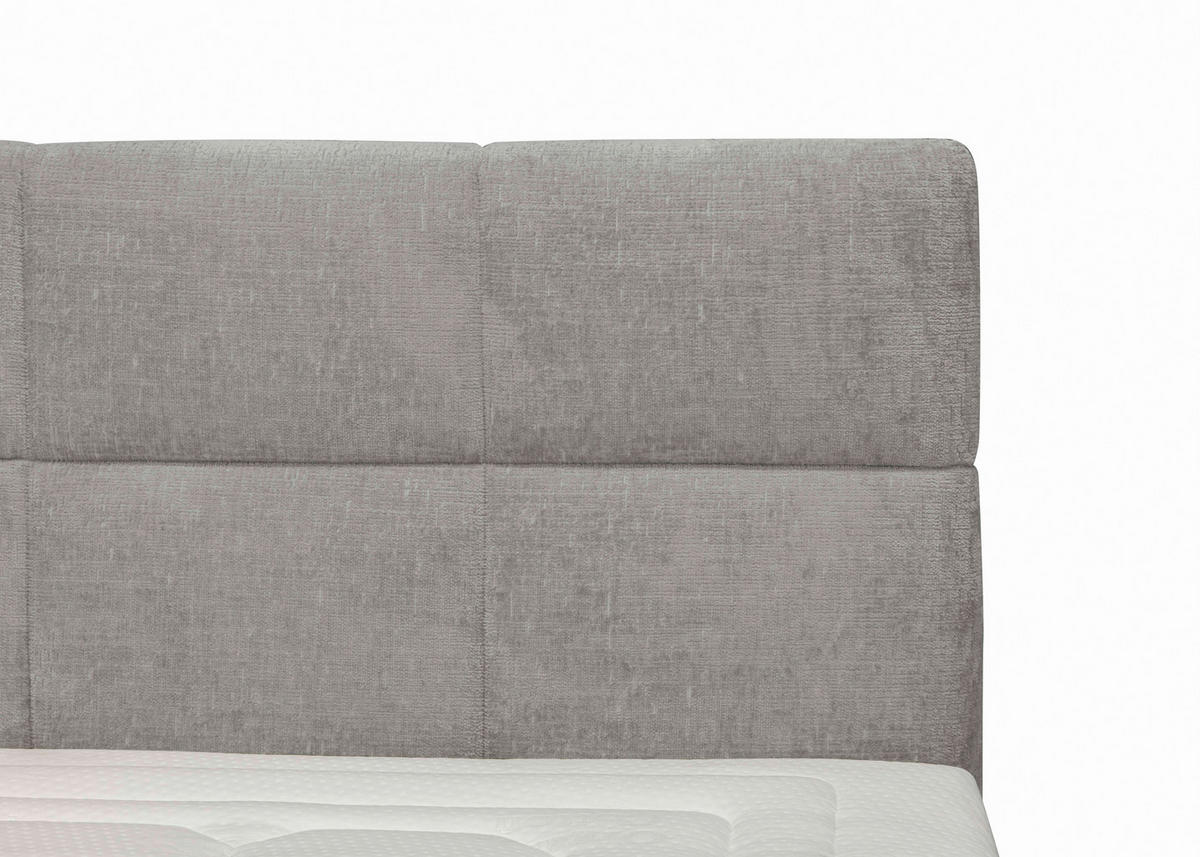 BOXSPRINGBETT 180/200 cm  in Grau  - Eichefarben/Grau, Konventionell, Holz/Textil (180/200cm) - Carryhome