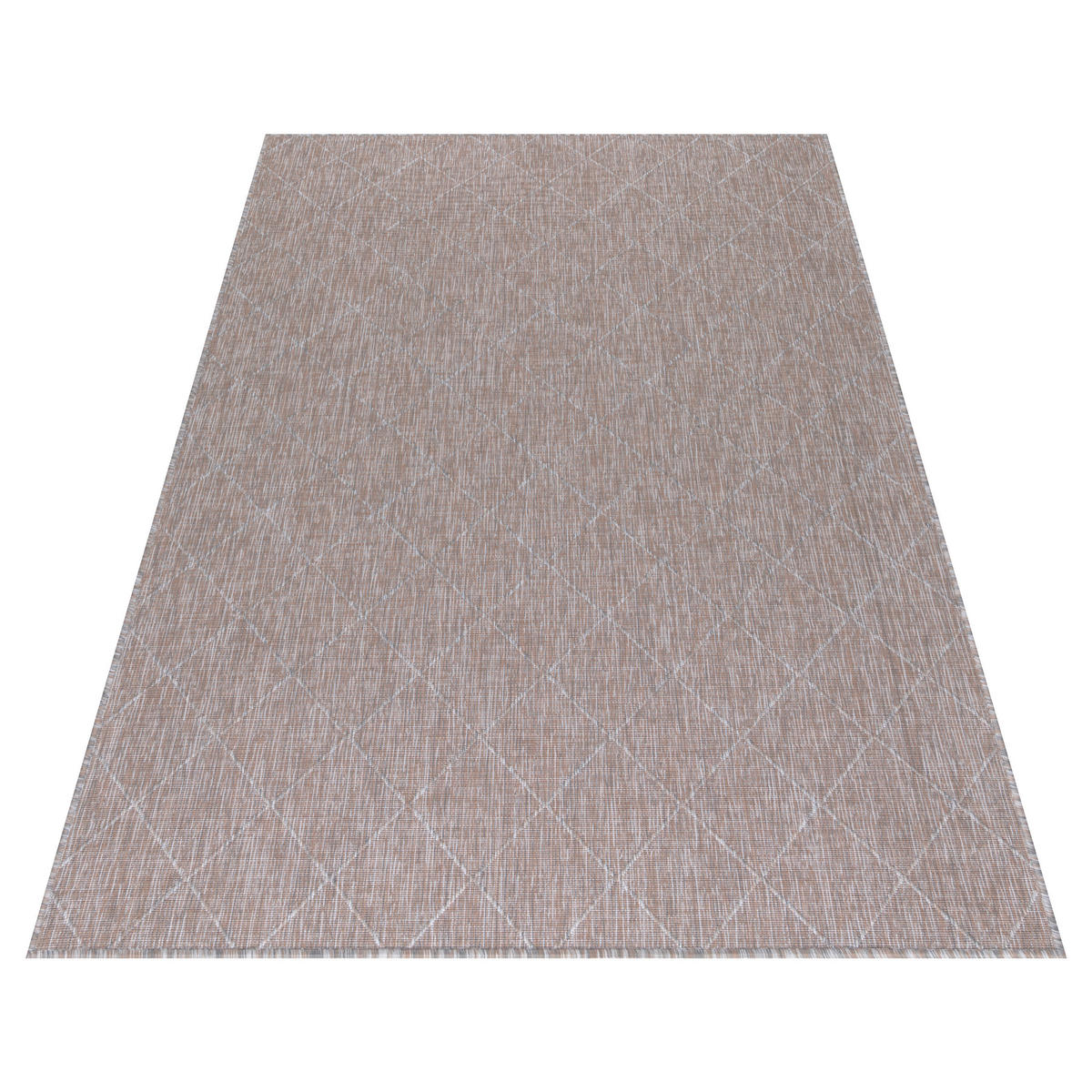 In- und Outdoorteppich 80/250 cm Zagora Grau, Beige  - Beige/Grau, Basics, Textil (80/250cm) - Novel