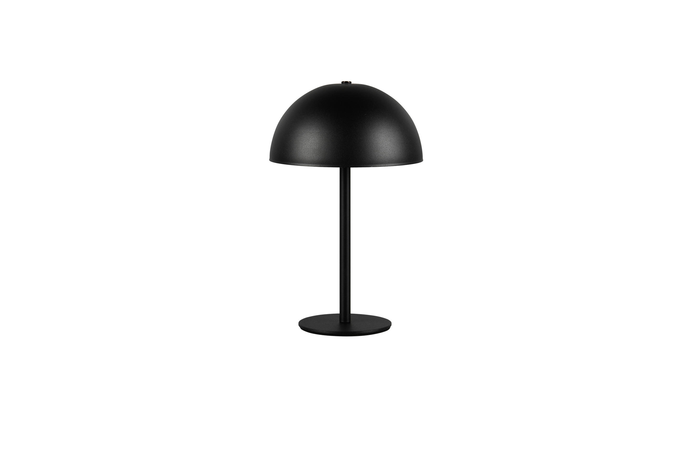 AKKU-TISCHLEUCHTE 13/21 cm   - Schwarz, Trend, Metall (13/21cm)