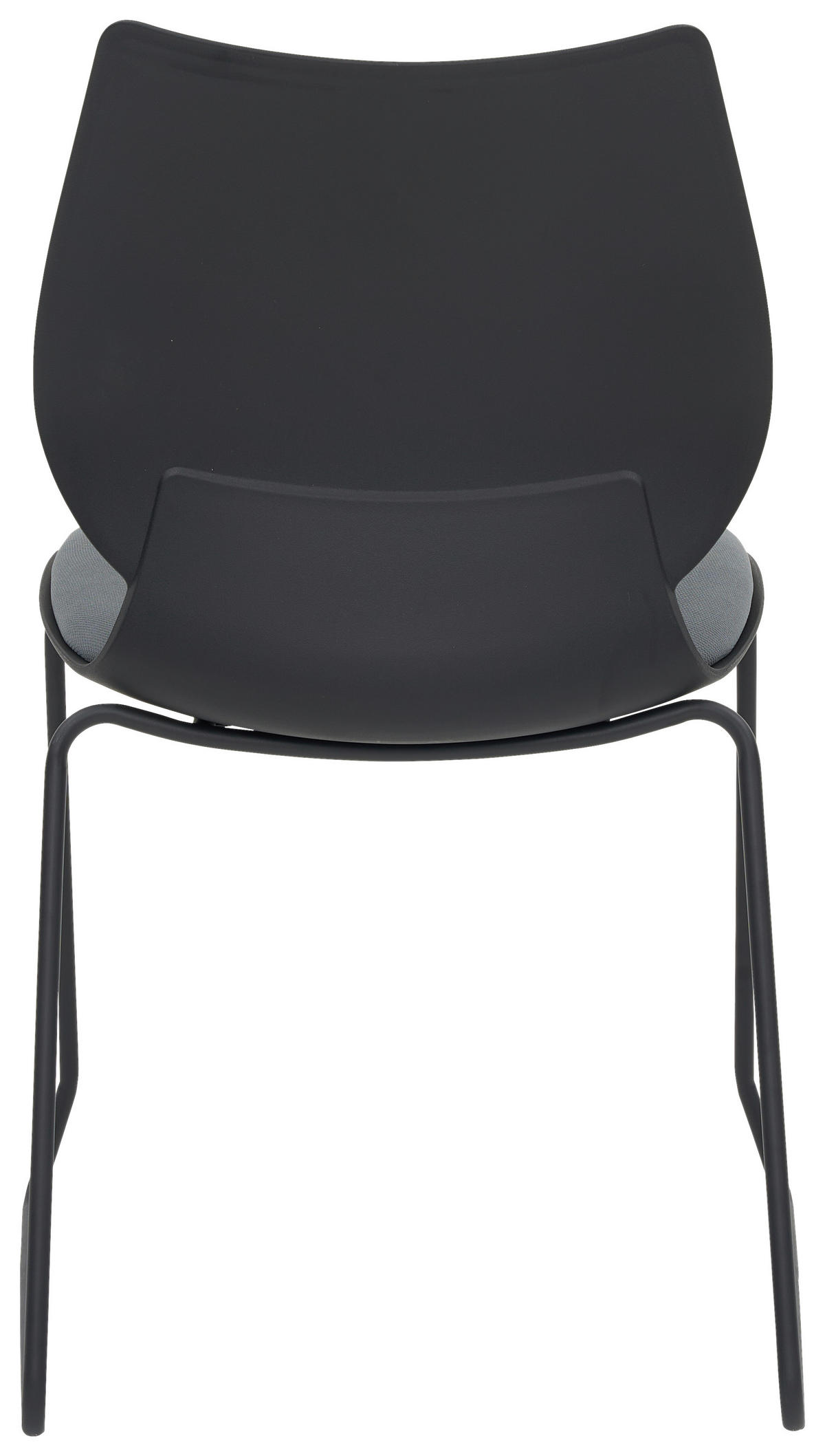 STUHL  in Eisen Webstoff matt  - Dunkelgrau/Schwarz, Modern, Kunststoff/Textil (51,5/85.5/58.5cm) - Hom`in