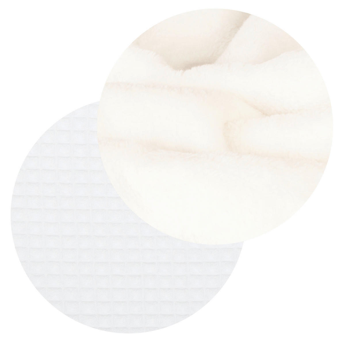 SCHMUSEDECKE  75/100 cm  - Weiß, Basics, Textil (75/100cm) - Babybay