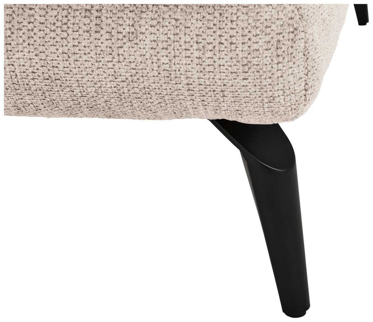 HÖRNSOFFA i flatväv cremefärgad  - svart/cremefärgad, Design, metall/textil (176/294cm) - MID.YOU