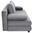 SCHLAFSOFA Taras  mit Stoffauswahl Webstoff Hellgrau  - Hellgrau/Schwarz, Design, Kunststoff/Textil (197/77/81cm) - Xora