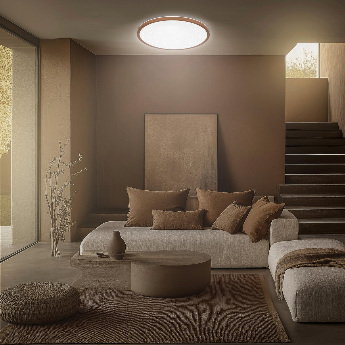LED-PANEEL  - Mokka, Basics, Kunststoff (37,5/4,5cm)