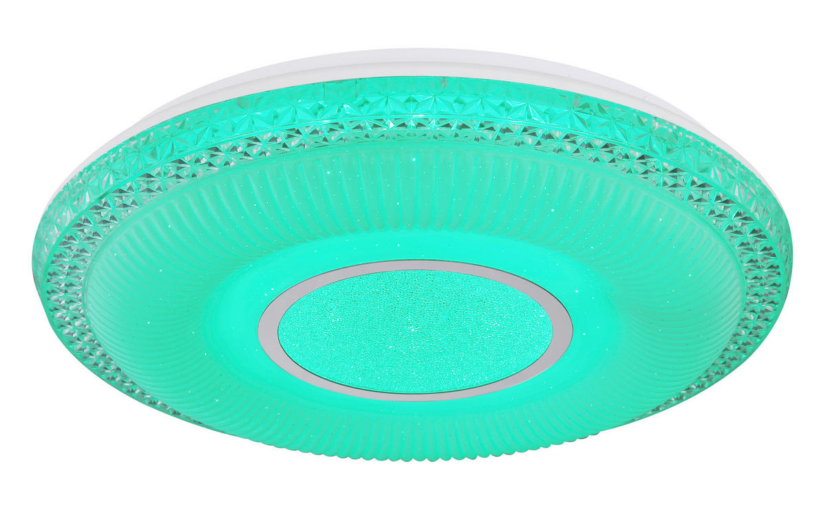 STROPNÍ LED SVÍTIDLO, 50/9 cm  - bílá/opál, Konvenční, kov/plast (50/9cm) - Globo