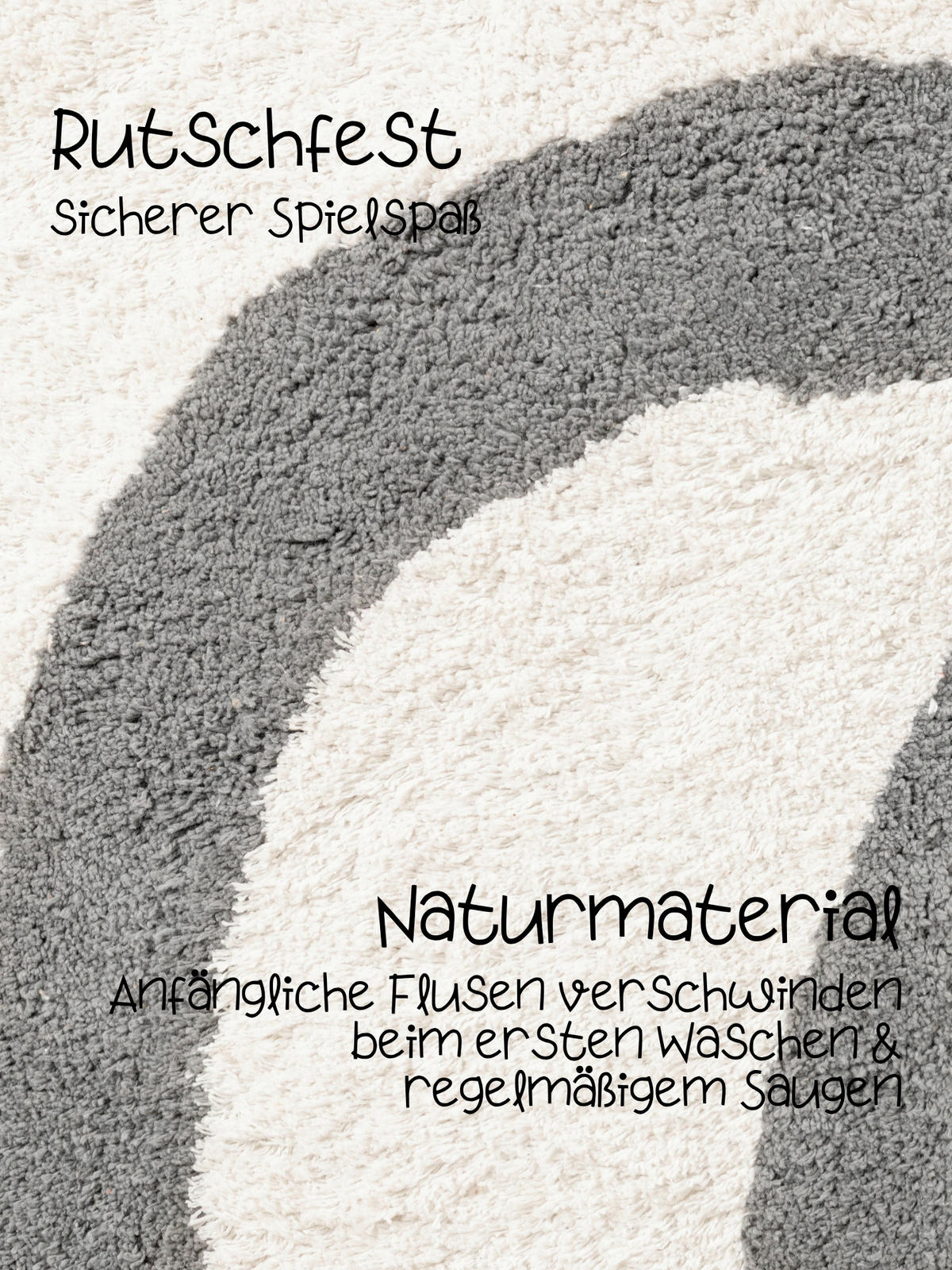 KINDERTEPPICH 140/200 cm Snuggle Emil  - Creme/Grau, Basics, Kunststoff/Textil (140/200cm) - Hanse Home