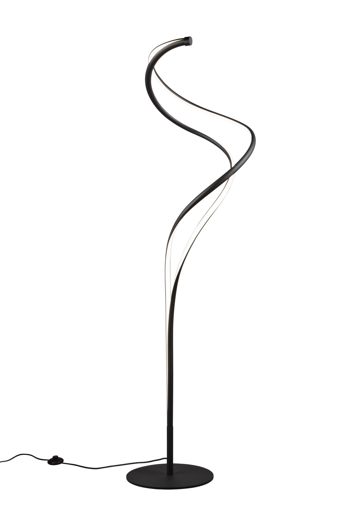 STOJACÍ LED SVÍTIDLO, 44/160 cm  - černá, Design, kov (44/160cm) - Trio Leuchten