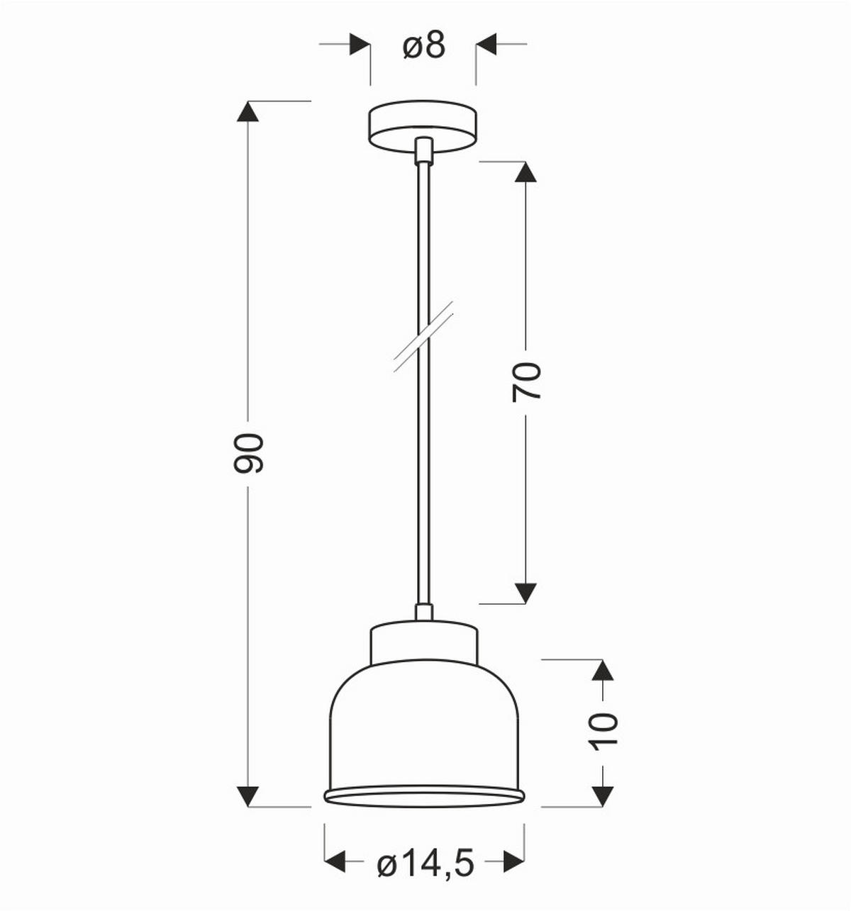 PENDELLEUCHTE 14.5/14.5/90 cm  - Transparent/Rot, Trend, Glas/Metall (14.5/14.5/90cm)