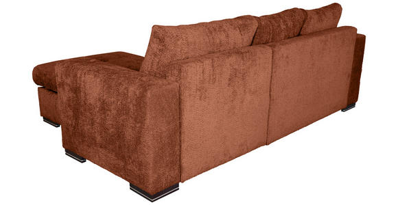 ECKSOFA in Webstoff Terracotta  - Terracotta/Braun, KONVENTIONELL, Holz/Textil (170/235cm) - Carryhome